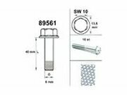 Motorschraube SW 10 M6x40 silber (x10)
