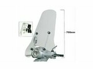 Windschild Piaggio Vespa LX 50-125 H700