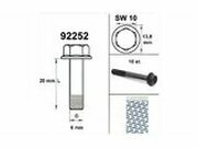 Motorschraube SW 10 M6x20 schwarz (x10)