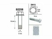 Motorschraube SW 8 M6x 15 silber (x10)