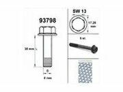 Motorschraube SW 13 M8x35 schwarz (x5)