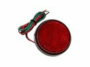 Rckstrahler rund 58mm mit roter LED