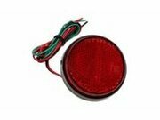 Rckstrahler rund 58mm mit roter LED