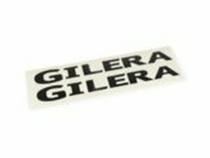 Aufkleber x2 Gilera 32x4 cm Schwarz