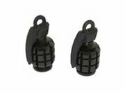 Ventilkappen Grenade schwarz