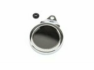 Halter Steuerplakette / Vignette rund Alu chrom