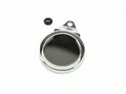 Halter Steuerplakette / Vignette rund Alu chrom
