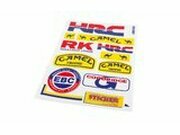 Aufkleber Bogen Sponsor HRC 33x22cm