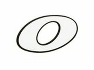 Aufkleber Start-Nr. Ziffer 0, 13 cm, wei, schwarzer Rand