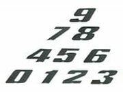 Aufkleber Startnummer Ziffer 8 klein schwarz/ chrom