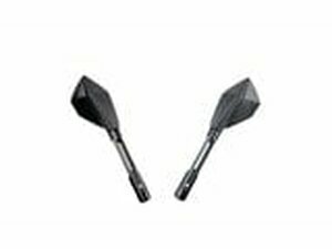 Spiegel Echo CNC lang schwarz / titan look