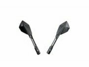 Spiegel Echo CNC lang schwarz / titan look