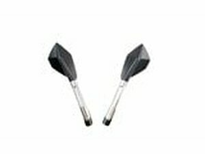 Spiegel Echo CNC lang schwarz / silber