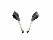 Spiegel Echo CNC lang schwarz / silber