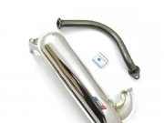 Auspuff Faco ET3 Banane chrom Vespa V50