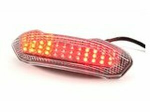 Rcklicht LED mit Blinker Piaggio NRG Power weiss