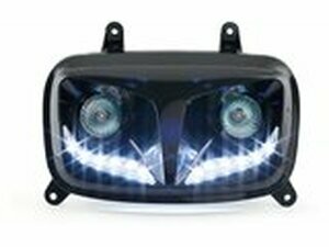 Doppel-Optik EyeLight Yamaha BWS ab Bj. 2004 schwarz