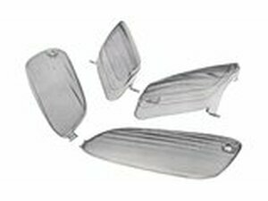 Set Blinkerglser STR8, Aprilia SR50 Factory, schwarz