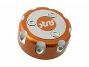 Tankdeckel STR8 CNC Yamaha / MBK / Derbi Senda orange