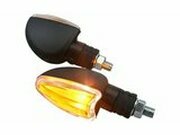 Blinker Demon Klarglas schwarz