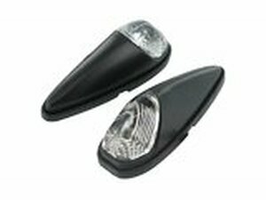 Blinker Custom Led klarglas Gehuse schwarz zum Aufkleben