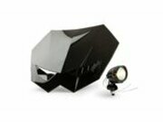 Lichtmaske Motocross + Zusatzleuchte Schwarz