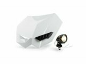 Lichtmaske Motocross + Zusatzleuchte Wei