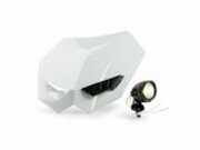 Lichtmaske Motocross + Zusatzleuchte Wei