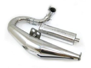 Auspuff RZ Mark Two Left Hand Edelstahl poliert Vespa...