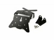 Nummernschildhalter verstellbar Alu schwarz