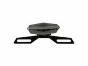 Rcklicht LED Hexagonal Black-Line mit Kennzeichenhalter