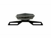 Rcklicht LED Hexagonal Black-Line mit Kennzeichenhalter