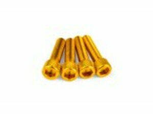 Schraubensatz Einlass M6x25mm Alu Gold (x4)
