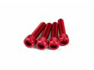 Schraubensatz Einlass M6x25mm Alu Rot (x4)