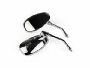 Spiegelset oval verchromt M8 Rechtsgewinde (x2)