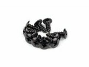 Verkleidungsschrauben Alu M4x12 schwarz (x 10)