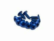 Verkleidungsschrauben Alu M4x12 blau (x 10)