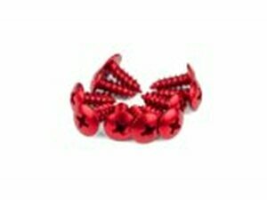 Verkleidungsschrauben Alu M4x12 rot (x 10)