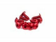 Verkleidungsschrauben Alu M4x12 rot (x 10)