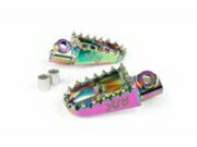 Fu�rasten STR8 MX Evo Rieju MRT CNC Neochrom (Set)