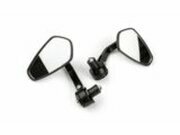 Spiegel Set fr Lenkerenden Alu schwarz