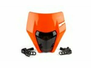 LED Lichtmaske KTM EXC orange / getntes Glas