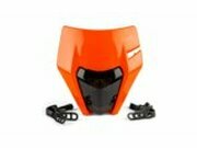 LED Lichtmaske KTM EXC orange / getntes Glas