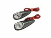 Blinker Custom Klarglas zum aufkleben Gehuse carbon