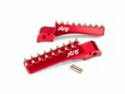 Sozius Fu�rasten STR8 MX Evo Beta RR 50 -2021 CNC Rot (Set)