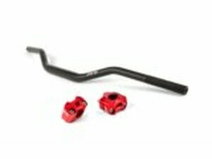 Lenker + Klemmen 28mm Str8 Schwarz / Rot