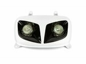 Lichtmaske Doppeloptik wei / schwarz Yamaha BWs ab 2004