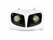 Lichtmaske Doppeloptik wei / schwarz Yamaha BWs ab 2004