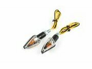 Blinker Mini Cap schwarz / wei