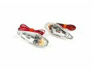 Blinker / Lampen zum Aufkleben Tropfenform Wing chrom